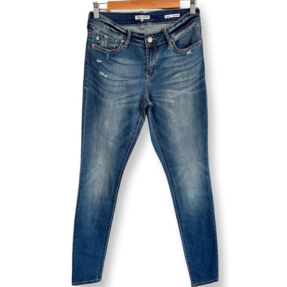 Dear John Denim Women's Joyrich Comfort Skinny Jeans Paradox Mid-Rise Size 27